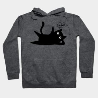 black cat says what Hoodie